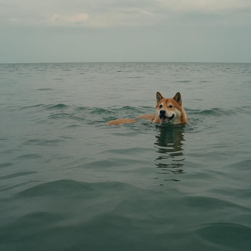 Doge Jaws Spoof: Cinematic Film Still