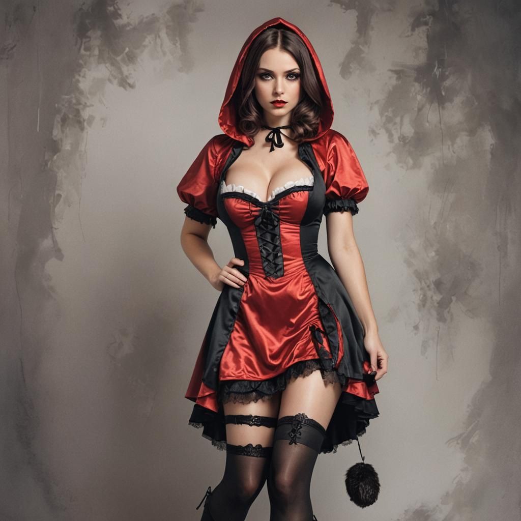 Sensual Little Red Riding Hood Portrait