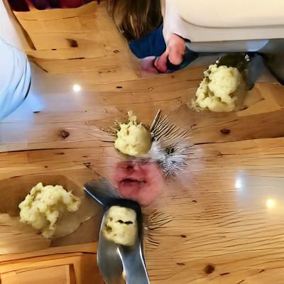 Angry Mashed Potatoes Terrorizing Family