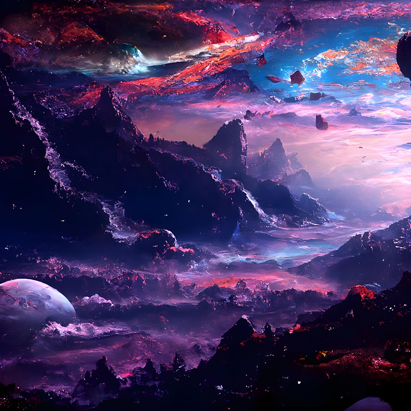 Magnificent Entangled Landscape in Hyperrealism