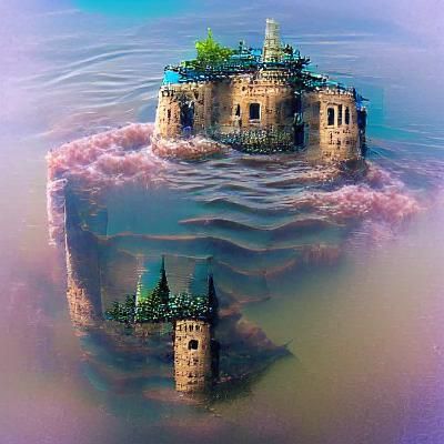 Sunken Castle in the Sea