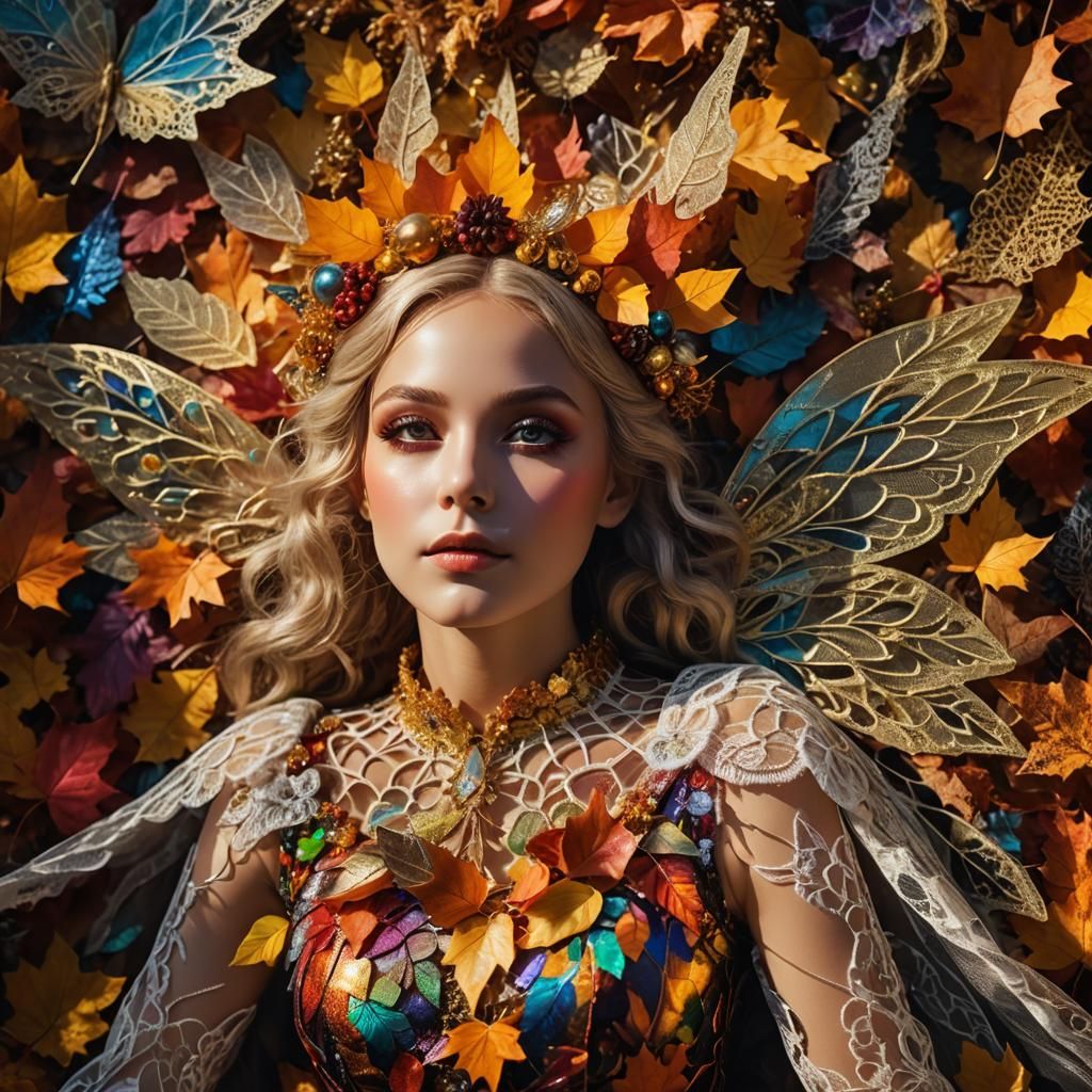 Surreal Dreamer in Autumnal Rayograph