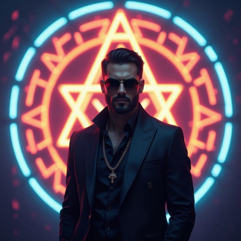 Fashion Freak Menswear Poster with Illuminati Theme