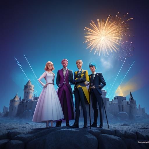 Eurovision 2024 Hosts in Sweden: 3D Digital Art