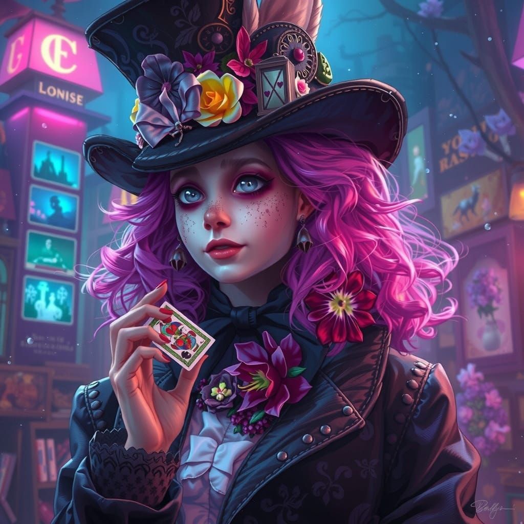 The Mad Hatter in Wonderland