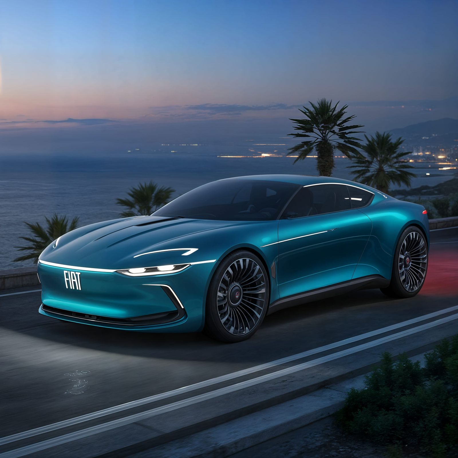 Futuristic Hybrid Sport Coupé: FIAT Faster 2030 Concept