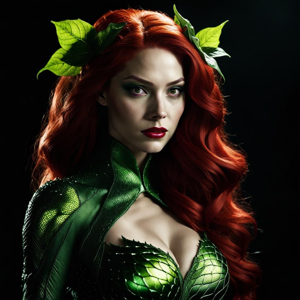 Lee Jeffries Style Poison Ivy Superhero Portrait
