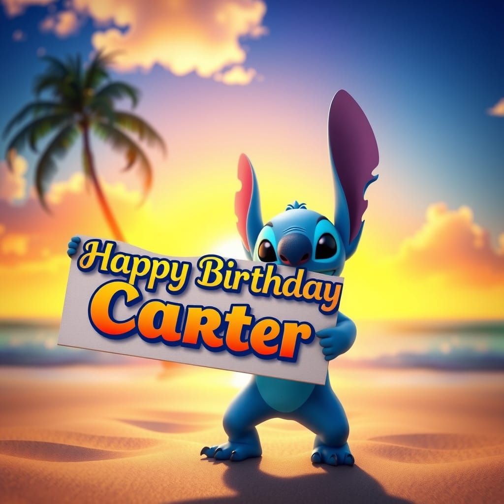 "Happy Birthday Carter”