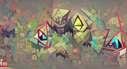 Dark Geometric Illustration Inspired by Blizzard Entertainme...