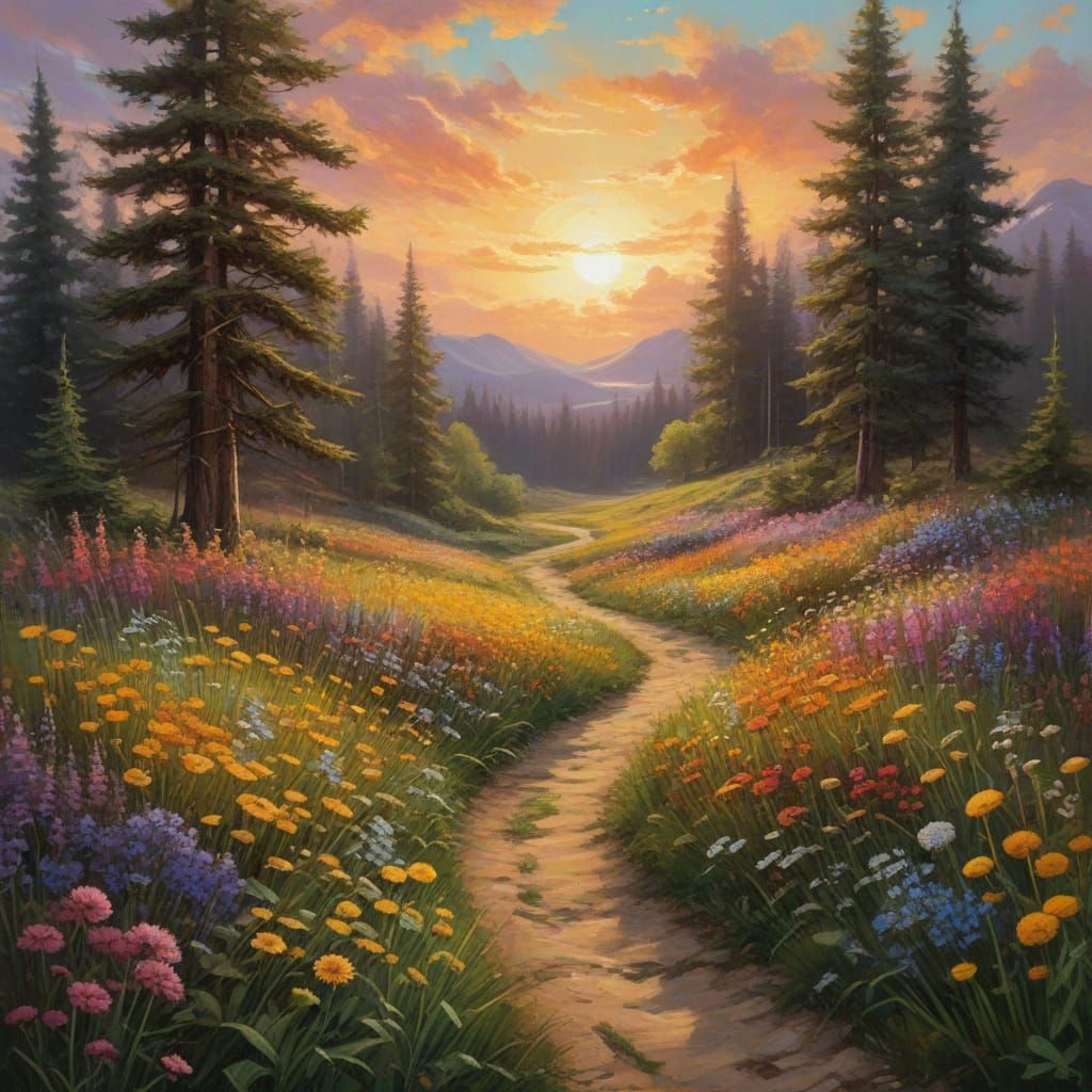 Whimsical Dreamscapes in Vibrant Oil