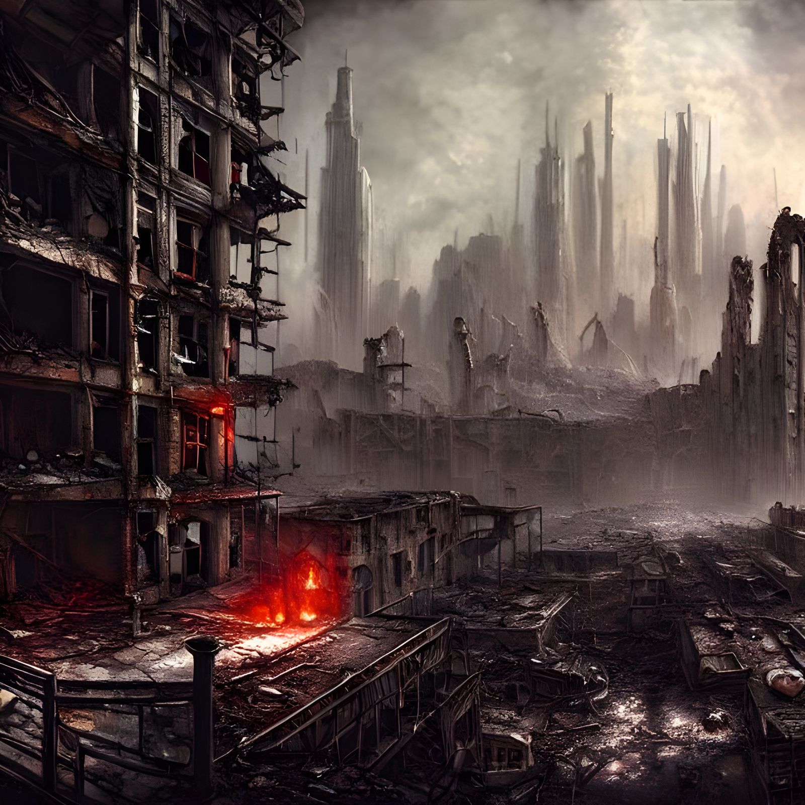 Dystopian Post-Apocalyptic City Ruins in Unreal Engine