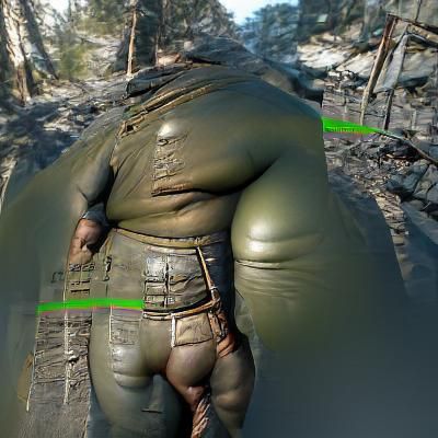 Extremely Overweight Figure Rendered in CryEngine