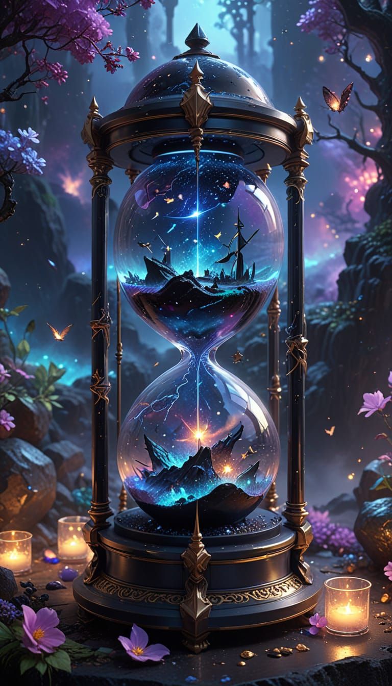 Cosmic Hourglass: A Starry, 3D Anime Masterpiece