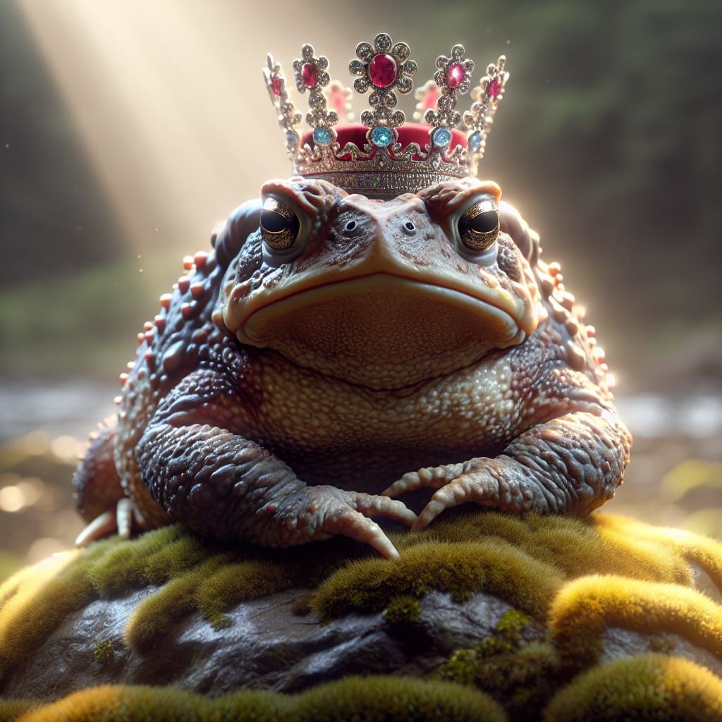 Regal Fowler's Toad Adorns Its Royal Crown