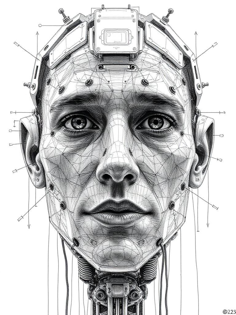 Conceptual AI Self-Portrait