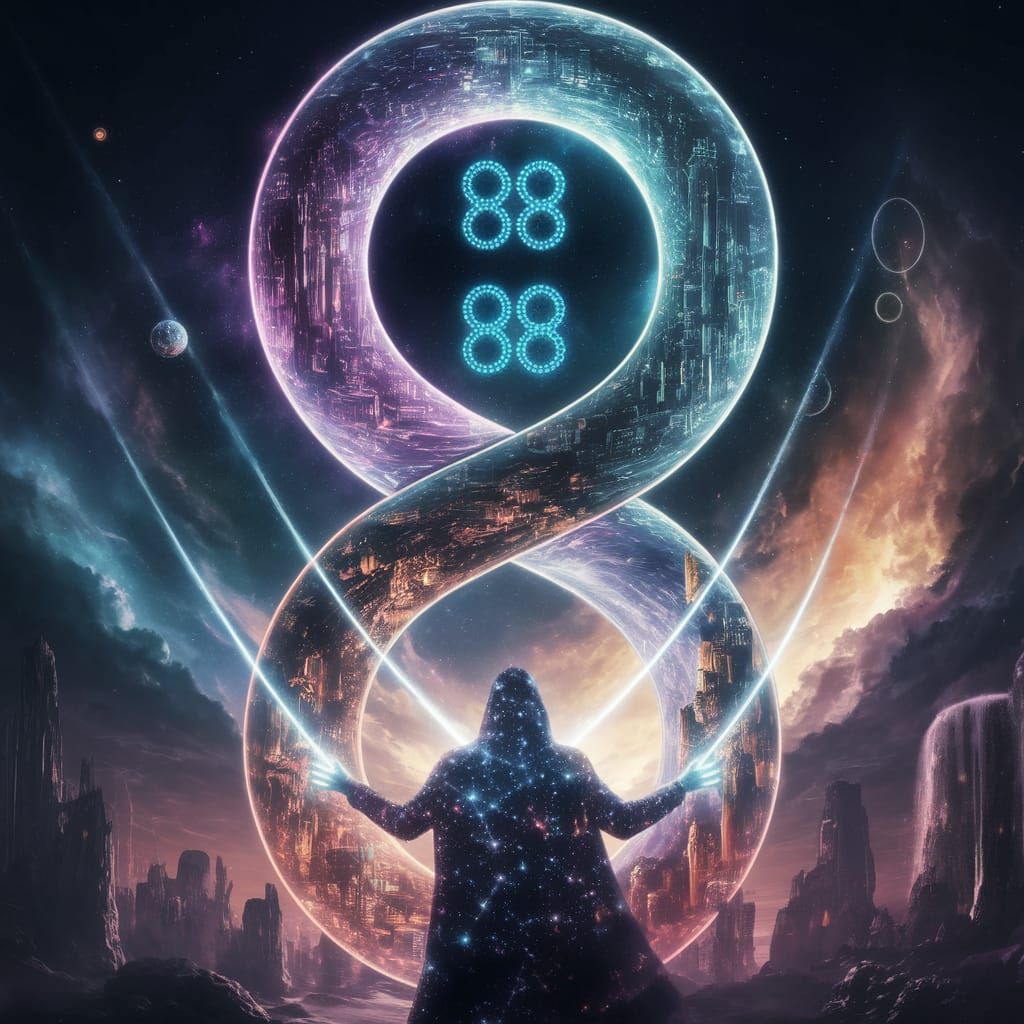 Cosmic Gateway: Twin Worlds and Celestial Energy
