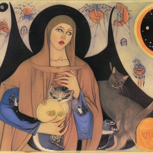 Vampire Lord in Deep Space: Sci-Fi Illustration