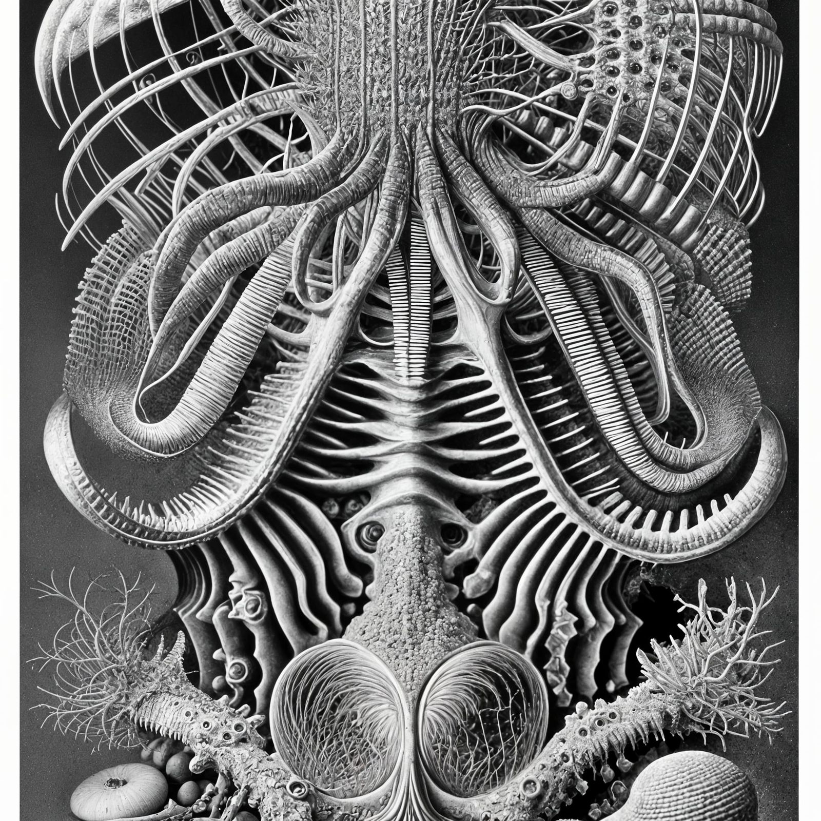 Intricate Inner Workings Inspired by Haeckel