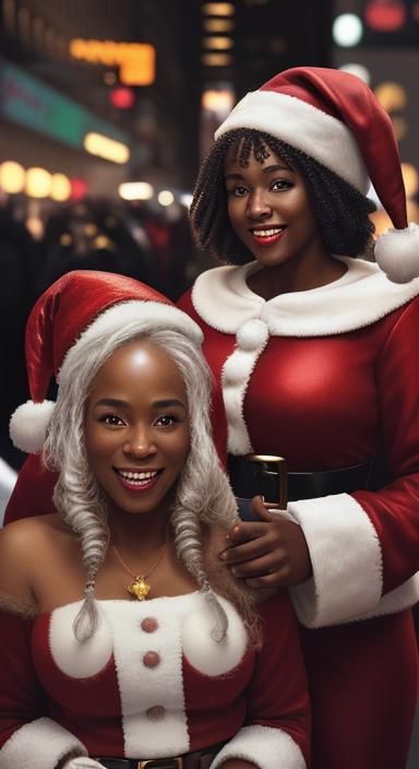 Festive Santas Spread Holiday Cheer in NYC