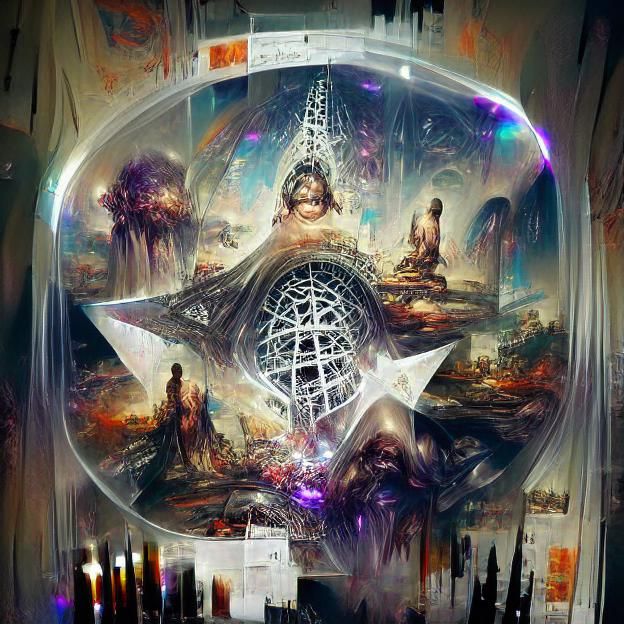 Horror Magic Spells with Geometric Mandala