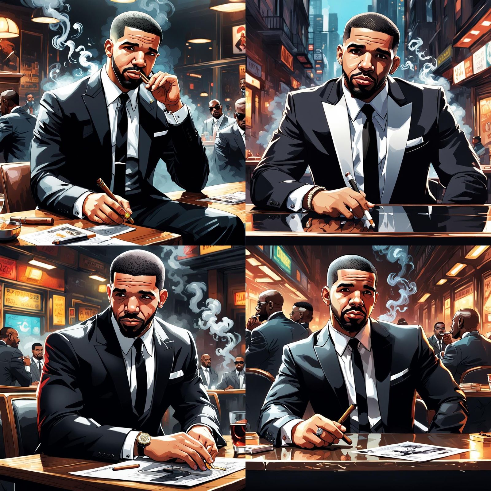 Drake as Anime Comic Book Boss