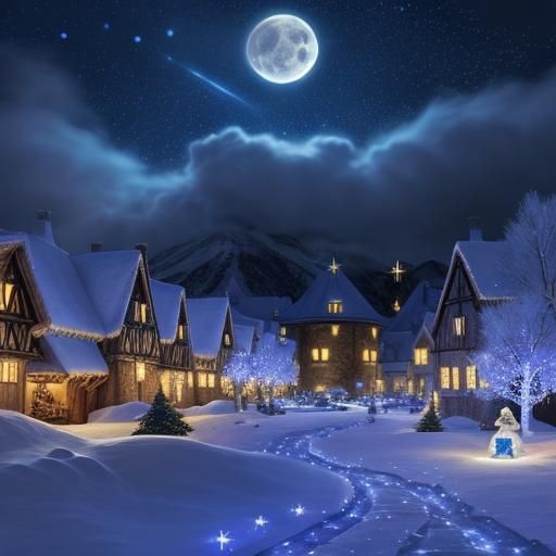 Winter Medieval Village