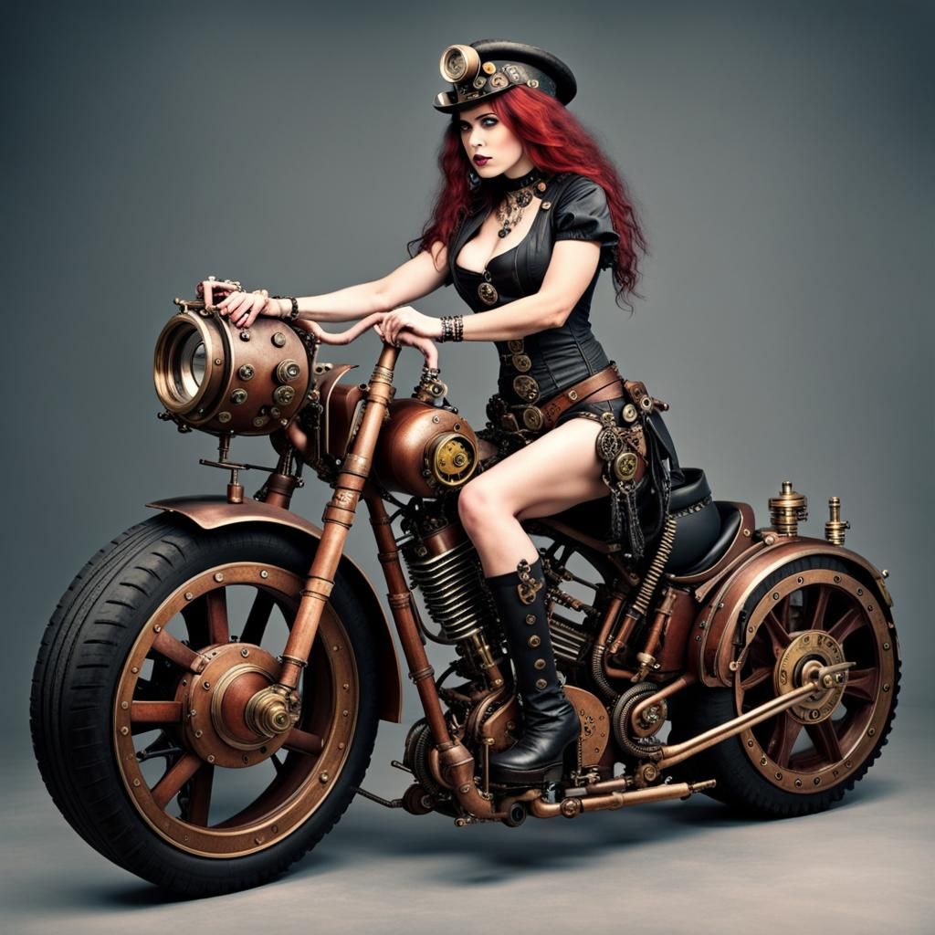 Steampunk Rocker with Engine