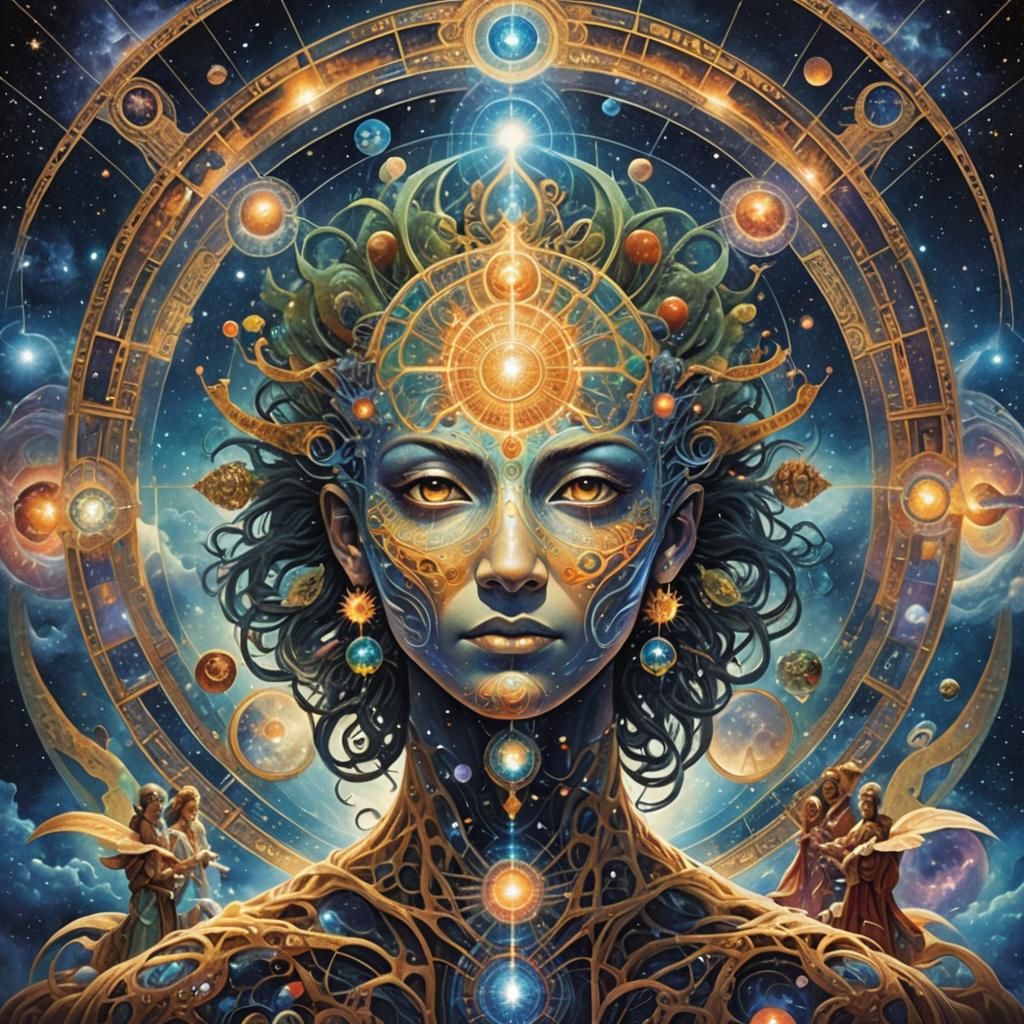 Higher Dimensional Being Phasing Through Reality