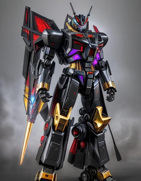 Sleek Arachnid Robot with Motorcycle Wheels in Fog