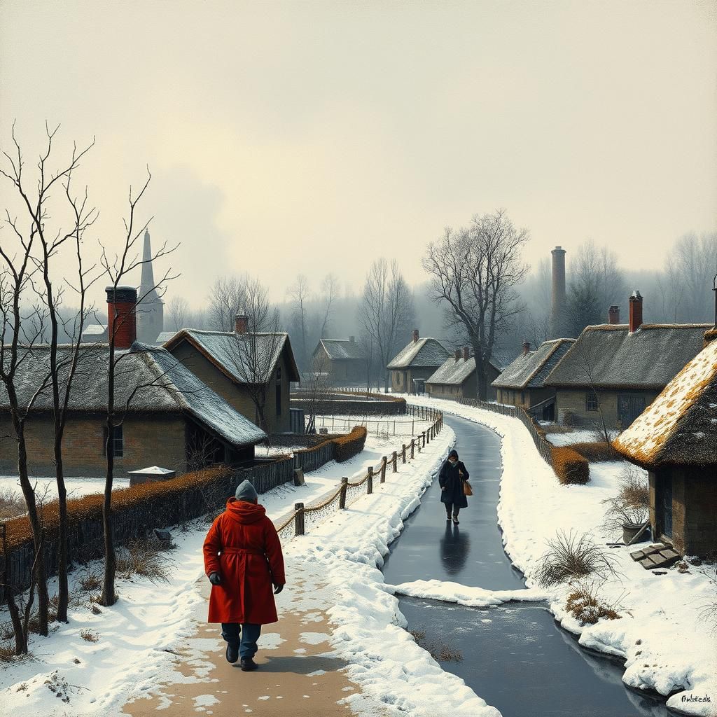 Winter Village: Bruegel Meets Pop Art