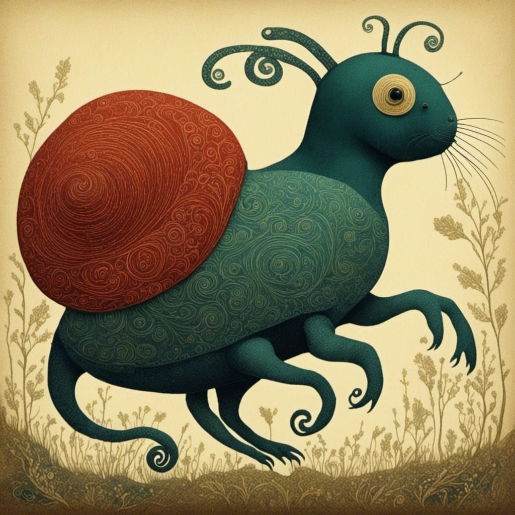 Whimsical Turtle Realm Inspired by Cicada Serenade