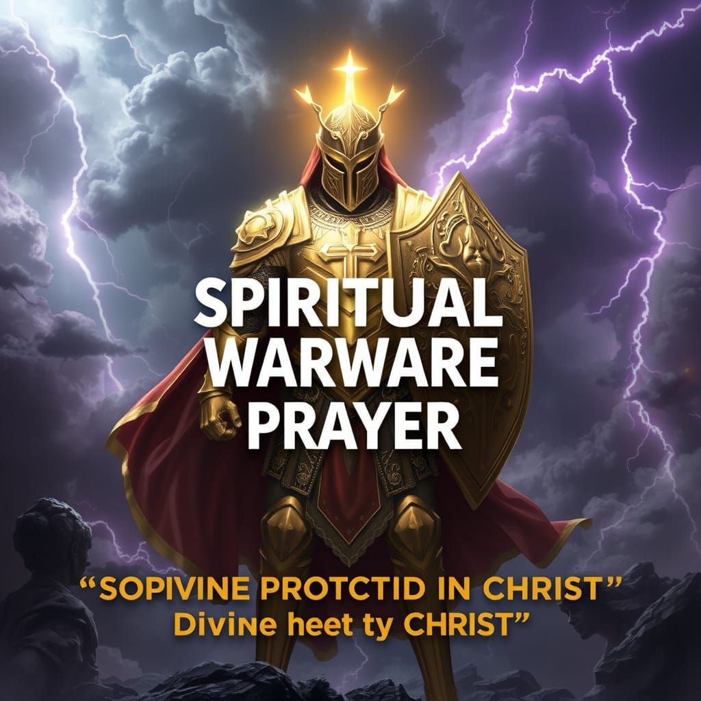 Brave Figure Protected on Spiritual Battlefield