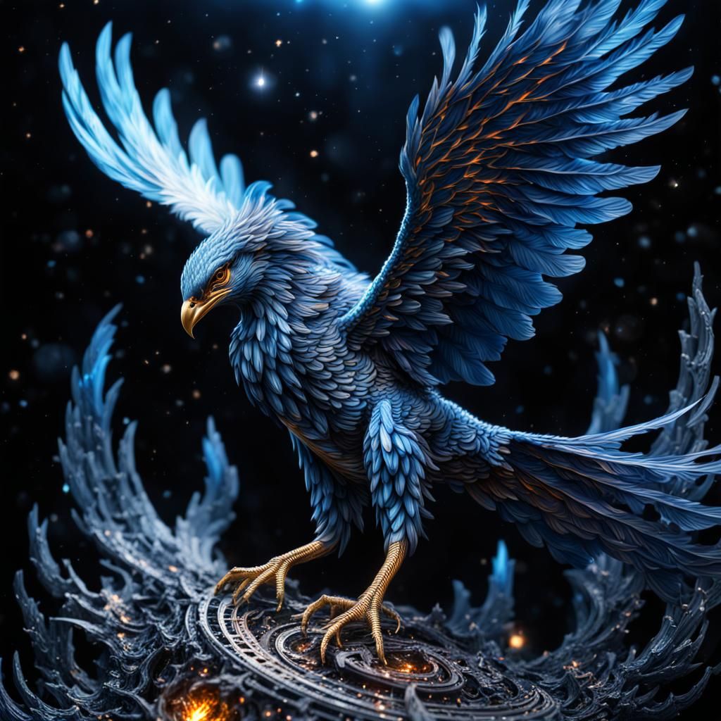 Rebirth of a Blue Space Phoenix in HDR