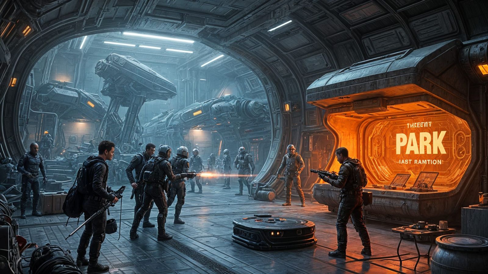 Sci-Fi Scene: Random Elements in Futuristic Art