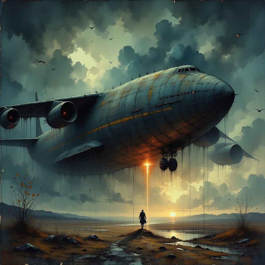 Antonov An-225 Struck by Lightning in Storm