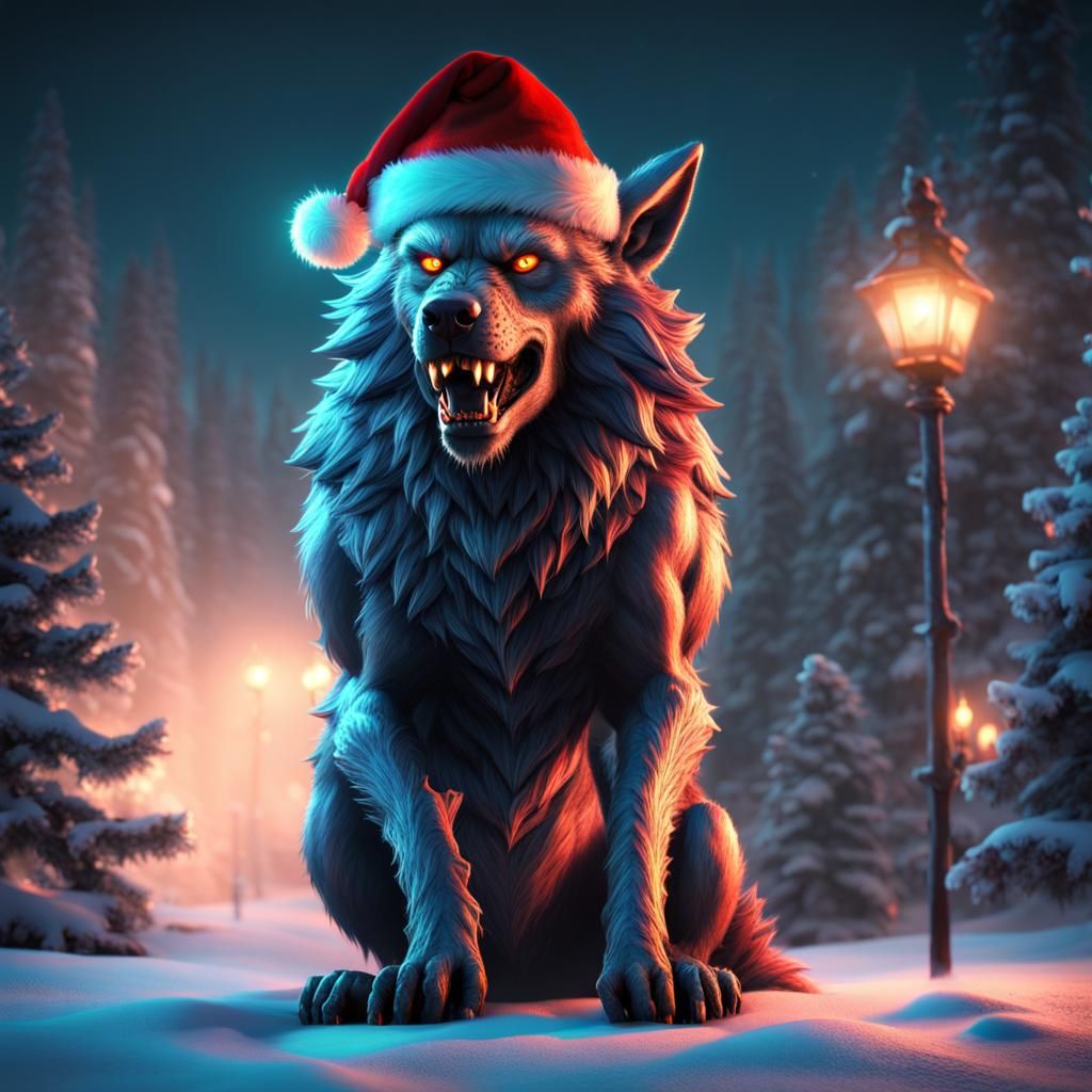 christmas wolfie