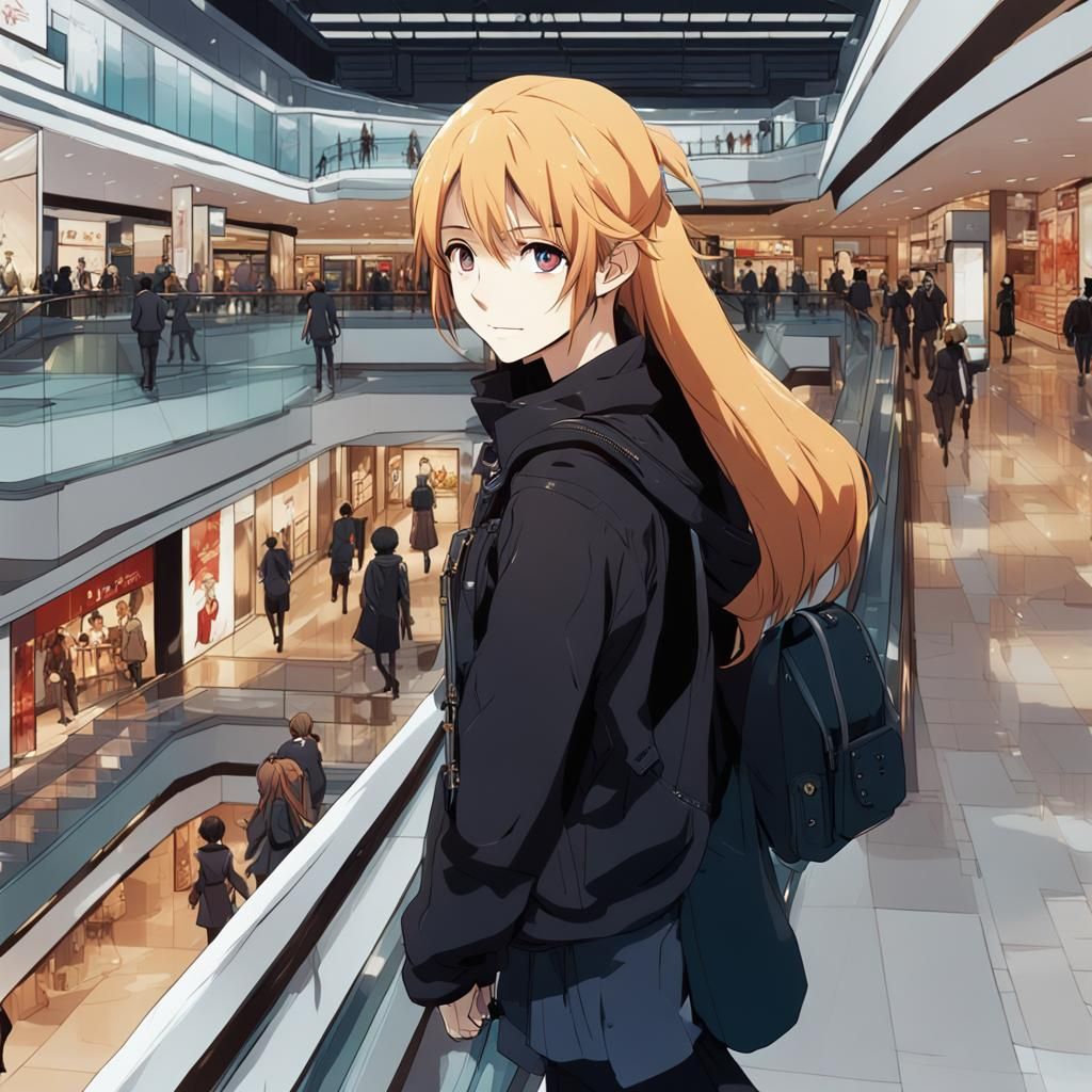 Anime portrait of beautiful woman from Canada.