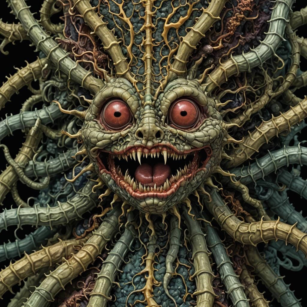 Microscopic Misanthrope in Mandelbulb Fractal Style
