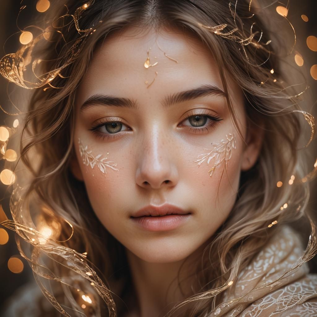 Ethereal Young Woman in Soft Focus