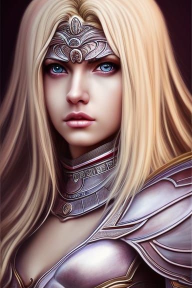 Angelic Warrior Goddess in Palace Halls