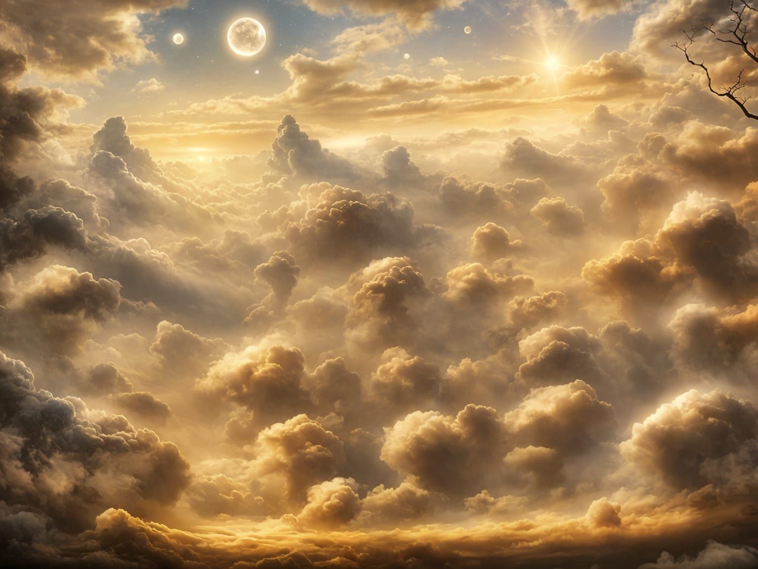 Sun and Moon Dance in Celestial Harmony