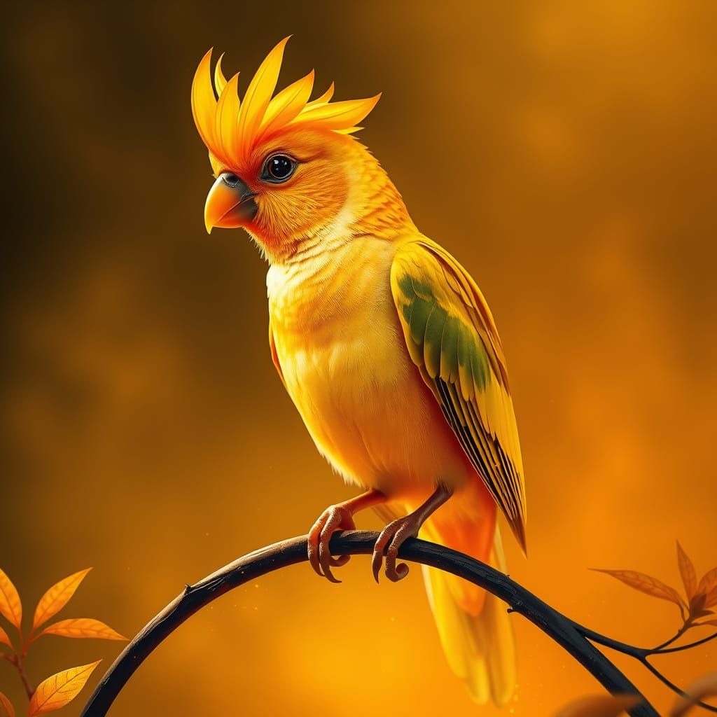 Iridescent Bird Amidst Mystical Balinese Sunset