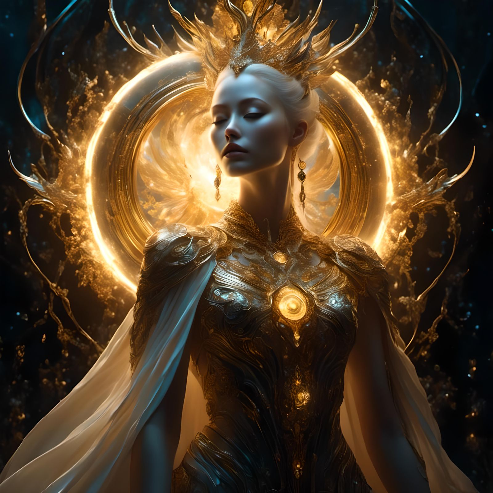 New Deity Birth: A Hyperreal Fantasy Concept