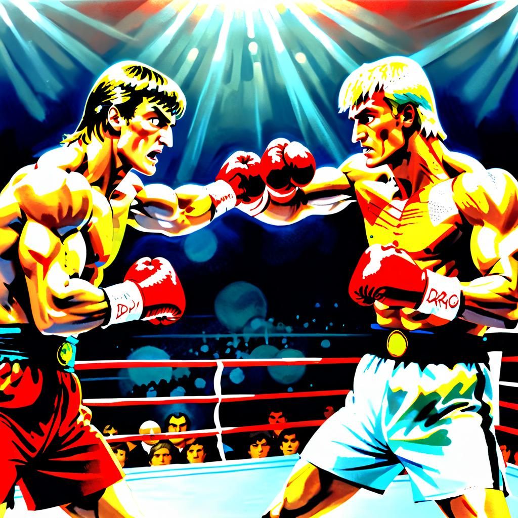 Rocky vs Drago: The Epic Boxing Match