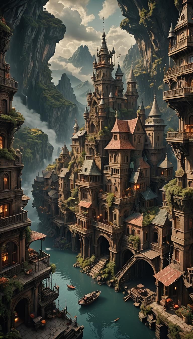 Dramatic Poetry in Digital Matte Painting Style