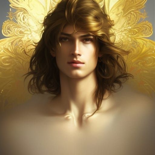 Angelic Princes Portrait in Hyperdetailed Style