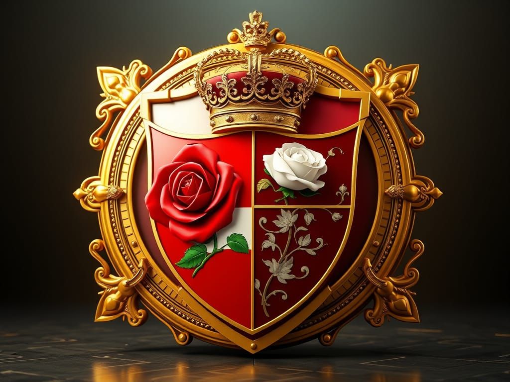 Escudo de los Tudor - La Rosa de la Unión