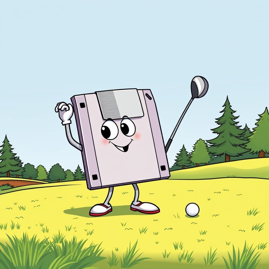 Floppy Disk Golf Enthusiast