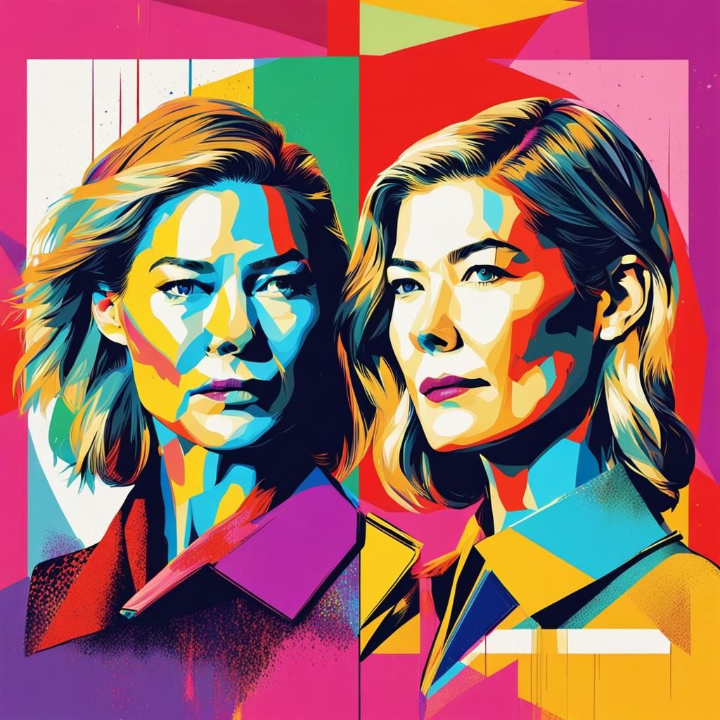 Connie Nielsen and Rosamund Pike in Pop Art