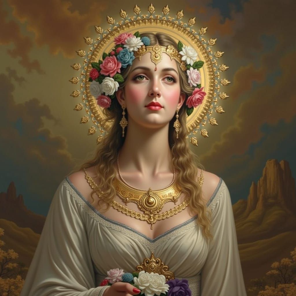 Masterpiece Painting of Beauty and Truth